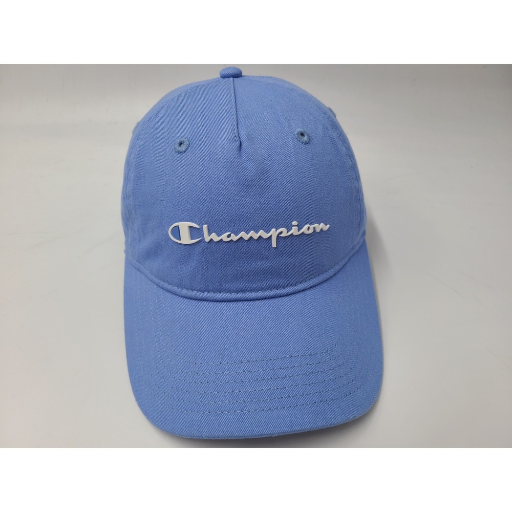 Women Champion Brand Strapback Adjustable Hat Cap Cotton Casual Sport Blue White